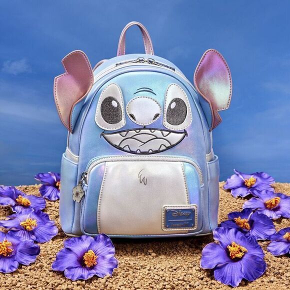 NEW Platinum Stitch Backpack & Wallet Set Limited Disney100 Loungefly NWT main image 14